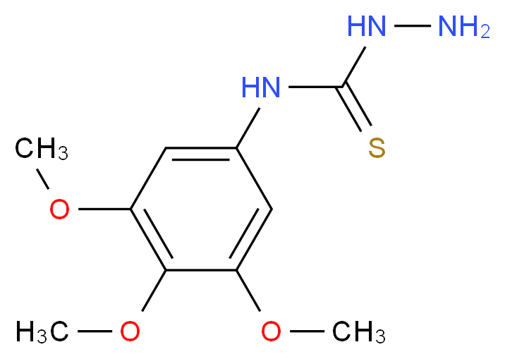 4-(3,4,5-Trimethoxyphenyl)-3-thiosemicarbazide_分子结构_CAS_206762-46-1)