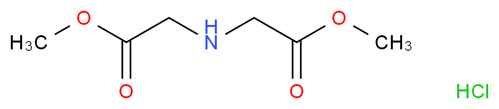 methyl 2-[(2-methoxy-2-oxoethyl)amino]acetate hydrochloride_分子结构_CAS_)