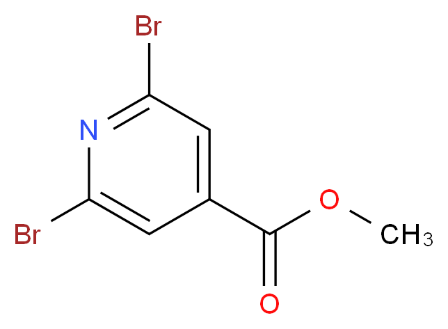 Methyl 2,6-dibromoisonicotinate_分子结构_CAS_119308-57-5)