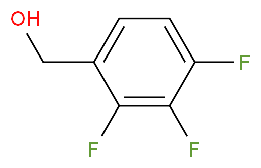 2,3,4-Trifluorobenzyl alcohol_分子结构_CAS_144284-24-2)