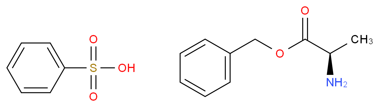 benzenesulfonic acid benzyl (2R)-2-aminopropanoate_分子结构_CAS_22839-12-9