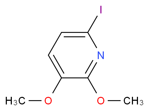 6-iodo-2,3-dimethoxypyridine_分子结构_CAS_321535-23-3