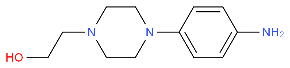 4-[4-(2-Hydroxyethyl)piperazin-1-yl]aniline_分子结构_CAS_)