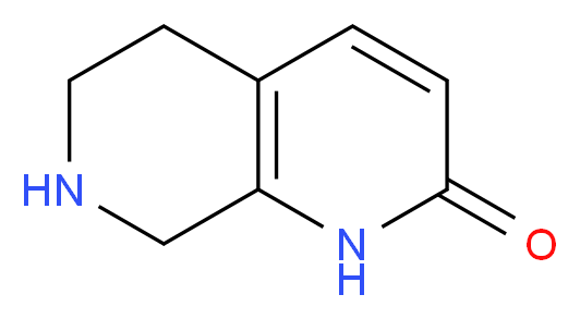 1,2,5,6,7,8-hexahydro-1,7-naphthyridin-2-one_分子结构_CAS_1196154-84-3