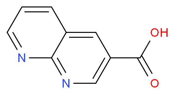 1,8-NAPHTHYRIDINE-3-CARBOXYLIC ACID_分子结构_CAS_104866-53-7)