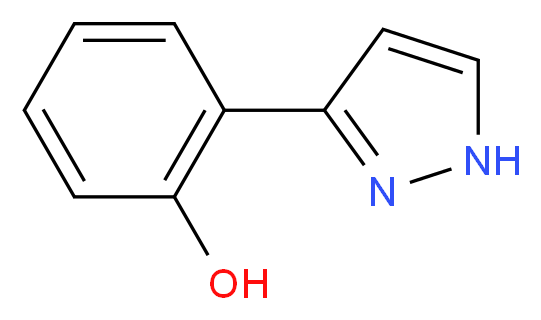 2-(1H-pyrazol-5-yl)phenol_分子结构_CAS_)