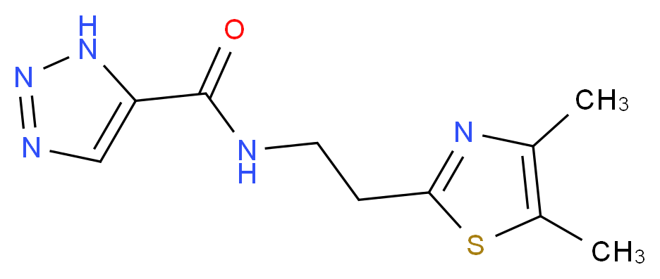 N-[2-(4,5-dimethyl-1,3-thiazol-2-yl)ethyl]-1H-1,2,3-triazole-5-carboxamide_分子结构_CAS_)
