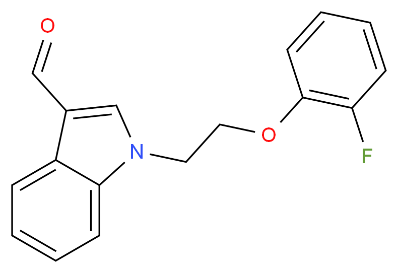 1-[2-(2-fluorophenoxy)ethyl]-1H-indole-3-carbaldehyde_分子结构_CAS_309732-86-3