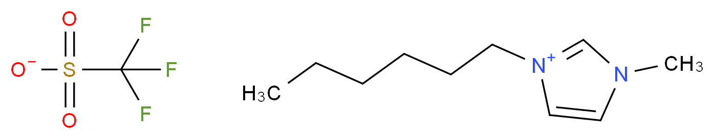 3-hexyl-1-methyl-1H-imidazol-3-ium trifluoromethanesulfonate_分子结构_CAS_460345-16-8