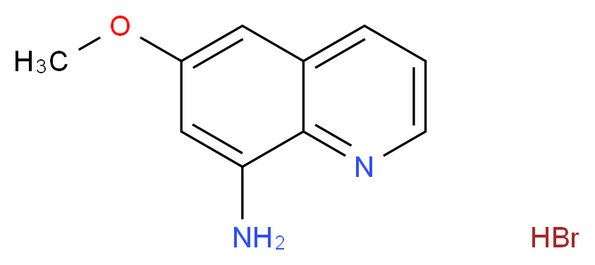 8-氨基-6-甲氧基喹啉氢溴酸盐_分子结构_CAS_312693-53-1)