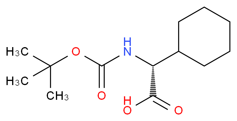 Boc-D-Chg-OH_分子结构_CAS_70491-05-3)