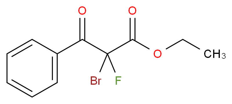 Ethyl 2-bromo-2-fluoro-3-oxo-3-phenylpropanoate 98%_分子结构_CAS_139101-23-8)