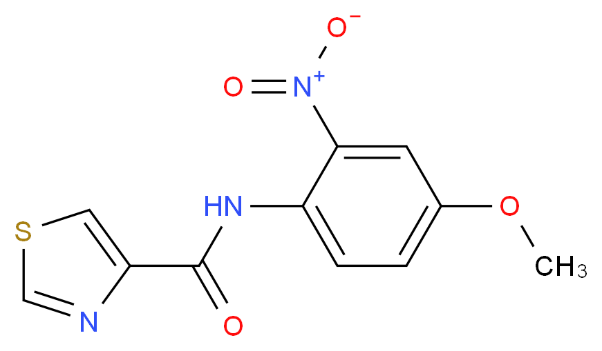 N-(4-Methoxy-2-nitrophenyl)-4-thiazolecarboxamide_分子结构_CAS_94934-31-3)