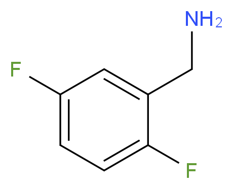 (2,5-difluorophenyl)methanamine_分子结构_CAS_)