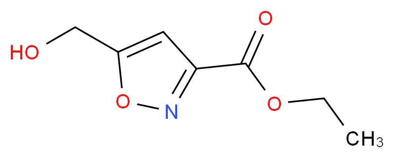 ethyl 5-(hydroxymethyl)isoxazole-3-carboxylate_分子结构_CAS_123770-62-7)