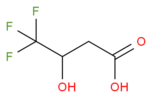 (+/-)-3-Hydroxy-4,4,4-trifluorobutanoic acid 97+%_分子结构_CAS_86884-21-1)