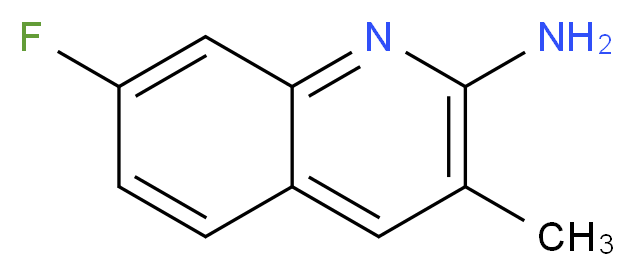 2-Amino-7-fluoro-3-methylquinoline_分子结构_CAS_)