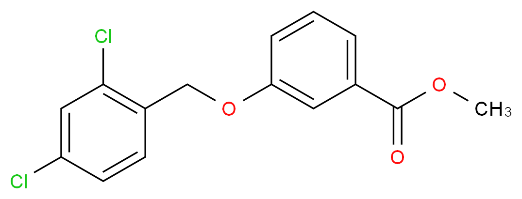 methyl 3-[(2,4-dichlorobenzyl)oxy]benzenecarboxylate_分子结构_CAS_58041-99-9)