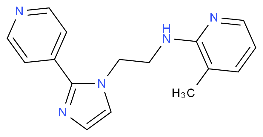 3-methyl-N-[2-(2-pyridin-4-yl-1H-imidazol-1-yl)ethyl]pyridin-2-amine_分子结构_CAS_)