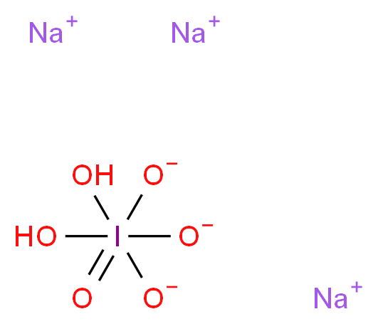 trisodium (dihydroxydioxidoiodosyl)olate_分子结构_CAS_13940-38-0