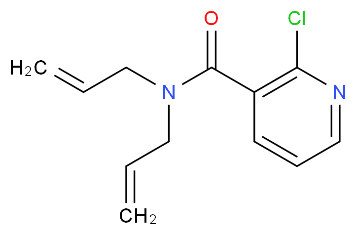N,N-Diallyl-2-chloronicotinamide_分子结构_CAS_)