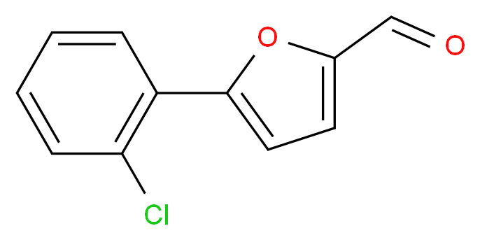 5-(2-chlorophenyl)furan-2-carbaldehyde_分子结构_CAS_)