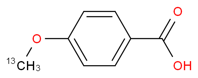 4-甲氧基-13C, d3-苯甲酸-2,3,5,6-d4_分子结构_CAS_1202864-44-5)