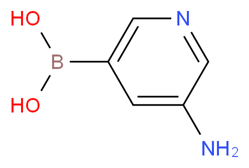 (5-aminopyridin-3-yl)boronic acid_分子结构_CAS_1169748-84-8