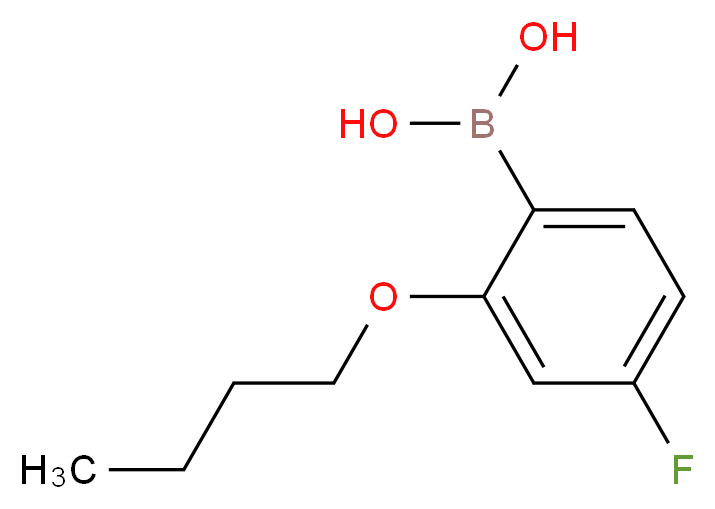 2-BUTOXY-4-FLUOROPHENYLBORONIC ACID_分子结构_CAS_480438-61-7)