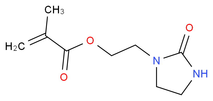 2-(2-oxoimidazolidin-1-yl)ethyl 2-methylprop-2-enoate_分子结构_CAS_86261-90-7