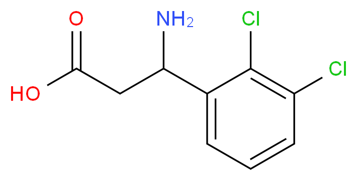 3-amino-3-(2,3-dichlorophenyl)propanoic acid_分子结构_CAS_117391-56-7