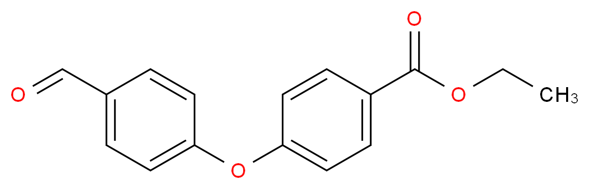 ethyl 4-(4-formylphenoxy)benzoate_分子结构_CAS_133387-13-0