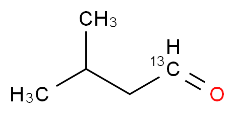 异戊醛-1-13C_分子结构_CAS_87994-87-4)