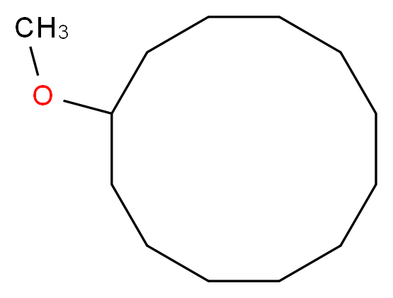 环十二烷基甲醚_分子结构_CAS_2986-54-1)