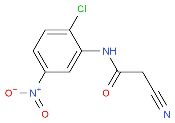 N-(2-Chloro-5-nitrophenyl)-2-cyanoacetamide_分子结构_CAS_)