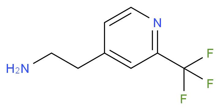 2-[2-(trifluoromethyl)pyridin-4-yl]ethan-1-amine_分子结构_CAS_1060811-11-1