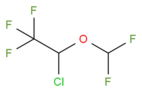 1-氯-2,2,2-三氟乙基 二氟甲基醚_分子结构_CAS_26675-46-7)