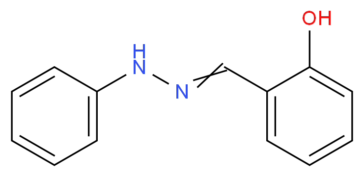 2-[(2-phenylhydrazin-1-ylidene)methyl]phenol_分子结构_CAS_614-65-3
