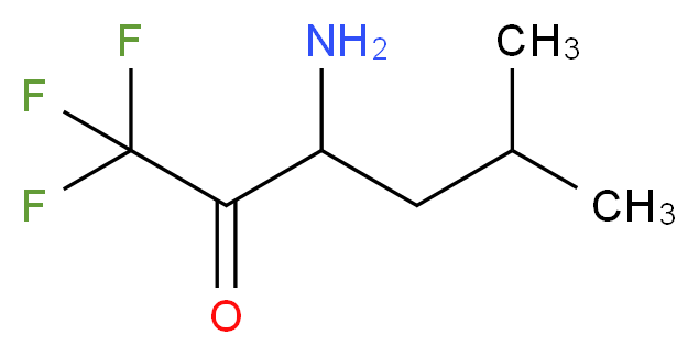 3-amino-1,1,1-trifluoro-5-methylhexan-2-one_分子结构_CAS_)