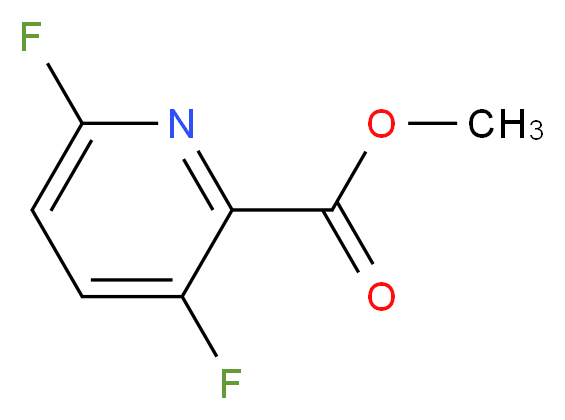 methyl 3,6-difluoropyridine-2-carboxylate_分子结构_CAS_1214336-10-3