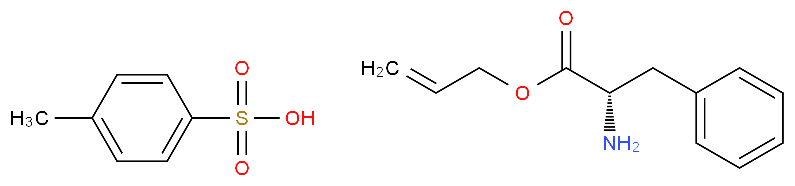 4-methylbenzene-1-sulfonic acid prop-2-en-1-yl (2S)-2-amino-3-phenylpropanoate_分子结构_CAS_88224-00-4