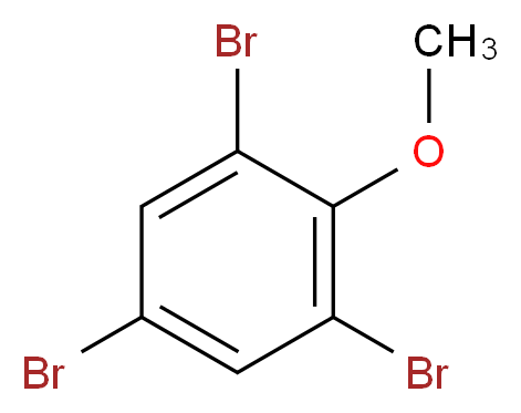 1,3,5-tribromo-2-methoxybenzene_分子结构_CAS_607-99-8