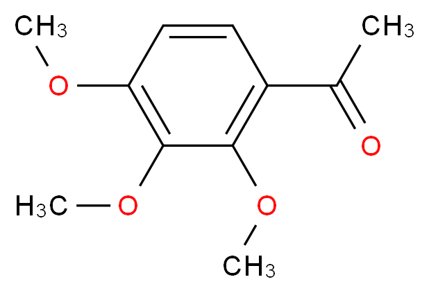 1-(2,3,4-TriMethoxyphenyl)ethanone_分子结构_CAS_13909-73-4)