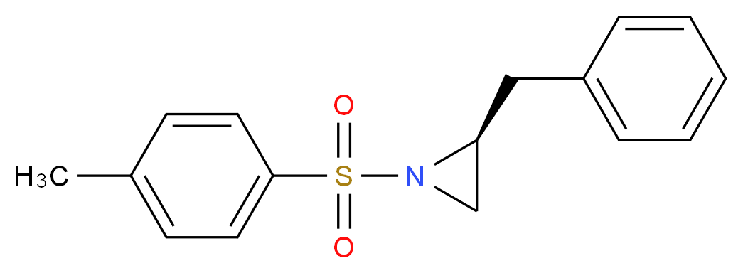 (2S)-2-benzyl-1-(4-methylbenzenesulfonyl)aziridine_分子结构_CAS_62596-64-9