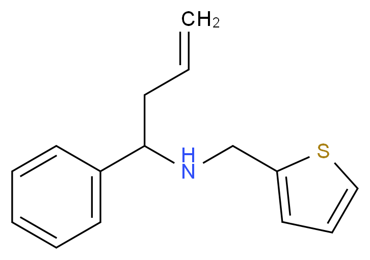 (1-phenylbut-3-en-1-yl)(thiophen-2-ylmethyl)amine_分子结构_CAS_436088-65-2