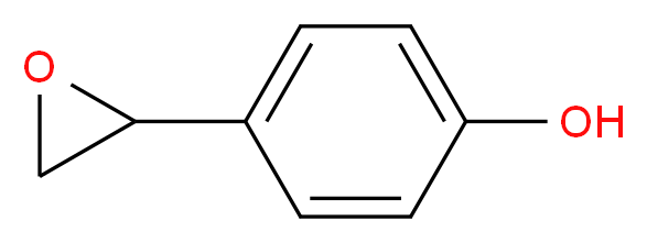 2-(4-Hydroxyphenyl)oxirane_分子结构_CAS_93835-83-7)