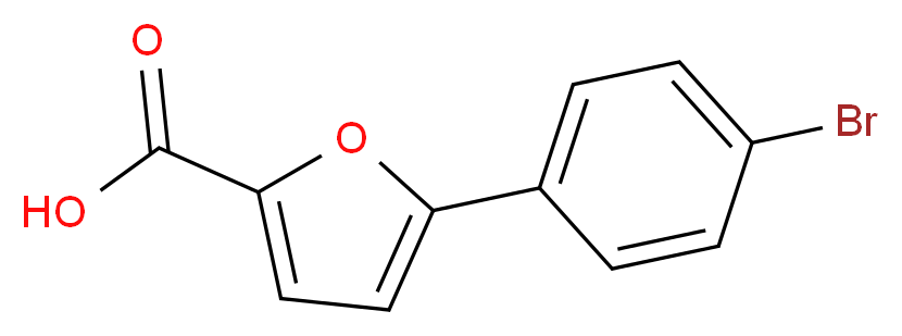 5-(4-溴苯基)-2-糠酸_分子结构_CAS_52938-96-2)