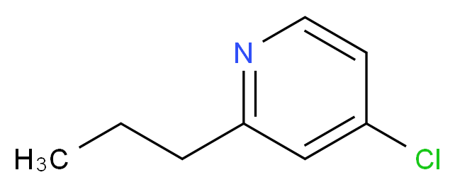 4-Chloro-2-propyl-pyridine_分子结构_CAS_93856-98-5)