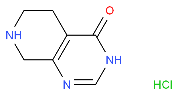 3H,4H,5H,6H,7H,8H-pyrido[3,4-d]pyrimidin-4-one hydrochloride_分子结构_CAS_1171334-07-8