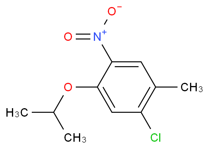 2-Chloro-4-isopropoxy-5-nitrotoluene_分子结构_CAS_1032903-50-6)